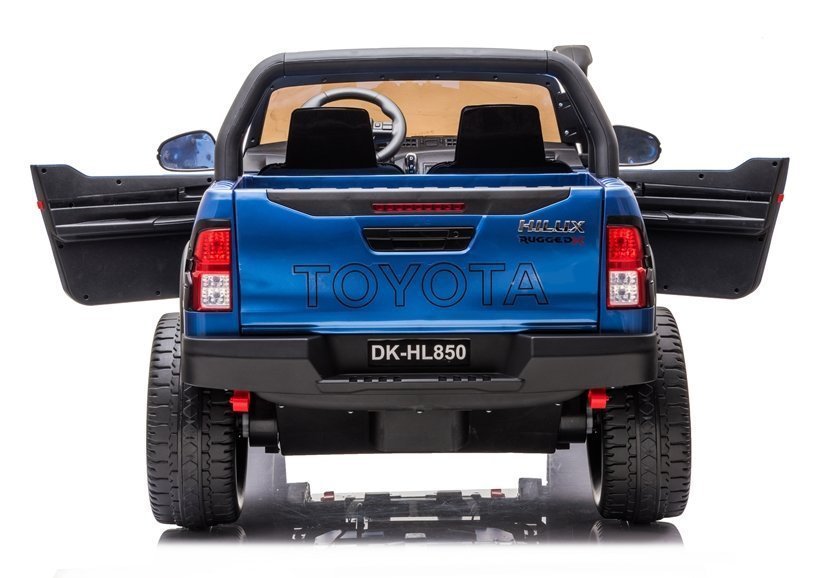 Divvietīgs bērnu elektromobilis Toyota Hilux Blue Painted