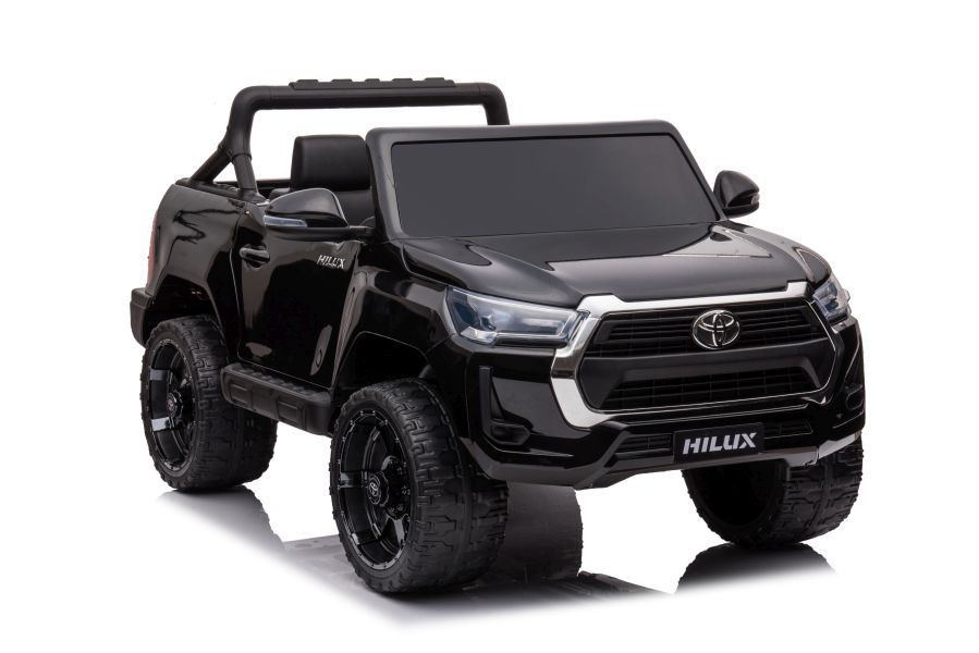 Divvietīgs bērnu elektromobilis Toyota Hilux DK-HL860 Black