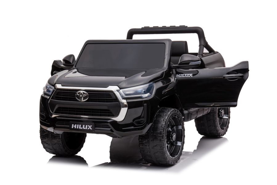 Divvietīgs bērnu elektromobilis Toyota Hilux DK-HL860 Black