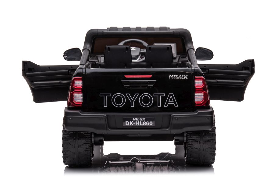 Divvietīgs bērnu elektromobilis Toyota Hilux DK-HL860 Black