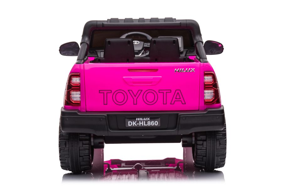 Divvietīgs bērnu elektromobilis Toyota Hilux DK-HL860 Pink