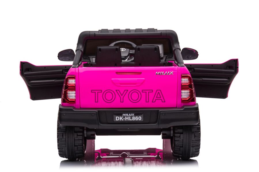 Divvietīgs bērnu elektromobilis Toyota Hilux DK-HL860 Pink