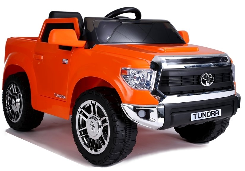 Divvietīgs bērnu elektromobilis Toyota Tundra Orange Painted