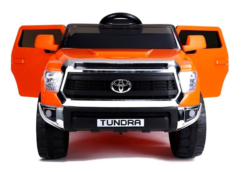 Divvietīgs bērnu elektromobilis Toyota Tundra Orange Painted