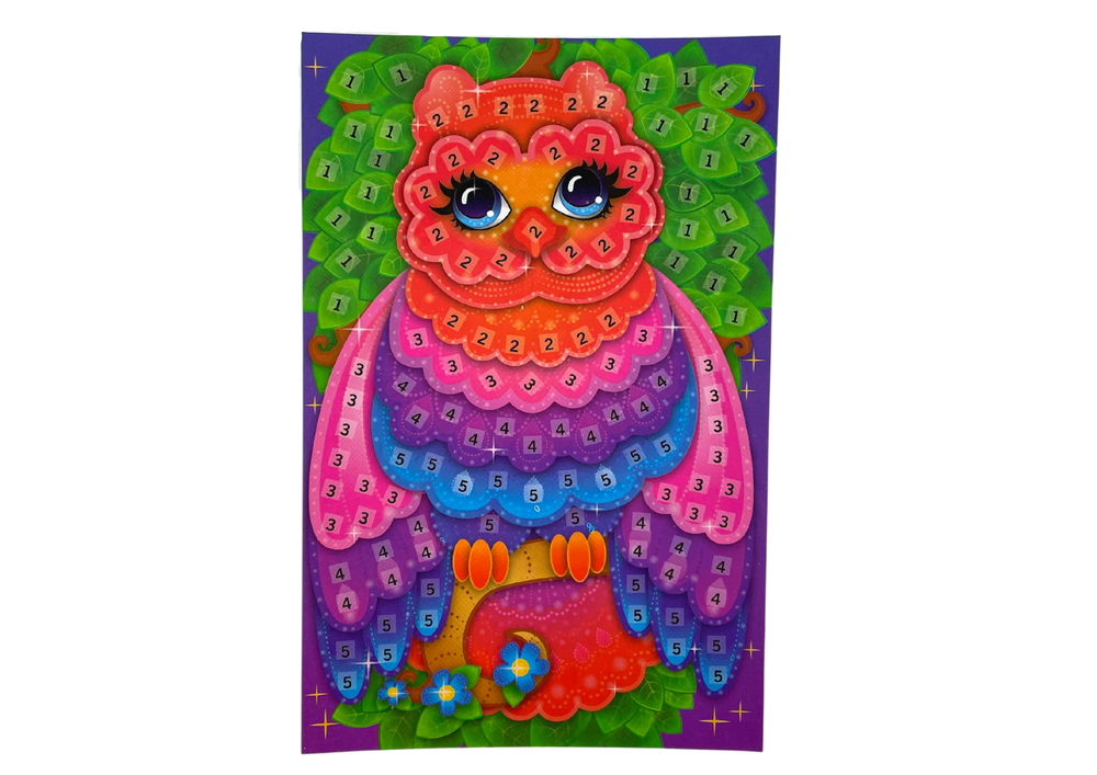 DIY Coloured Mosaic Peeling Owl Set