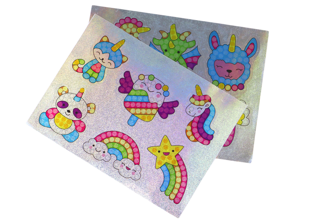 DIY Diamond Stickers Set Various Patterns Colorful Stickers