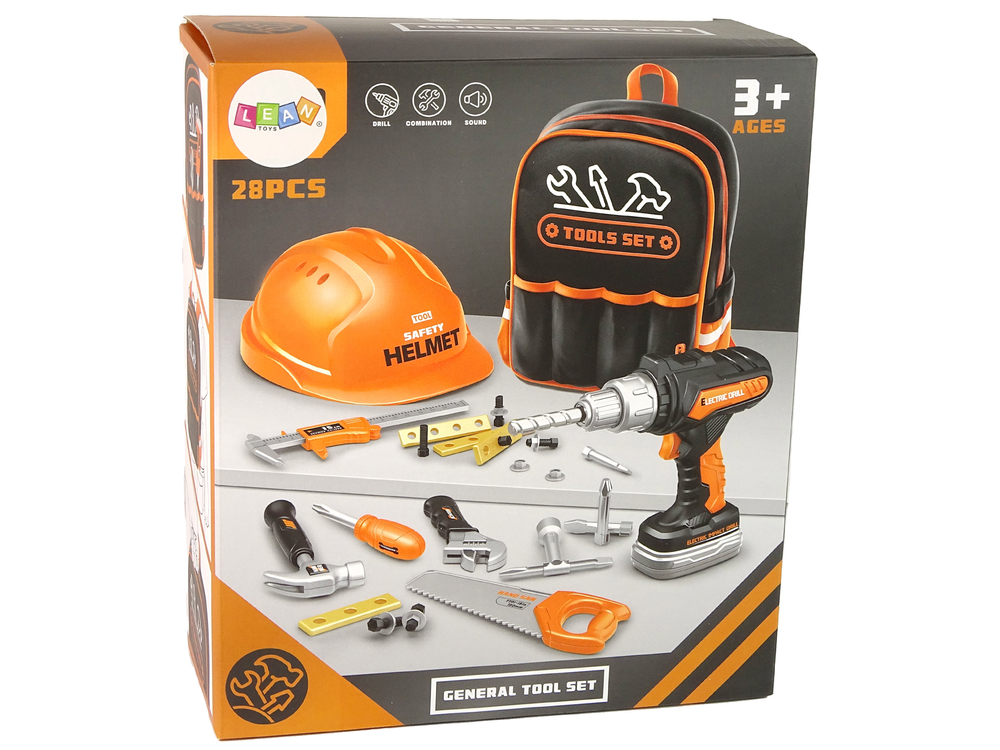 DIY Kit in Backpack Helmet Tools Orange