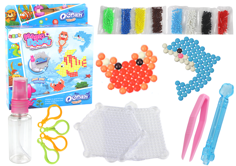 DIY Water Beads Set Magic Beads 8 Colors Sea Animals