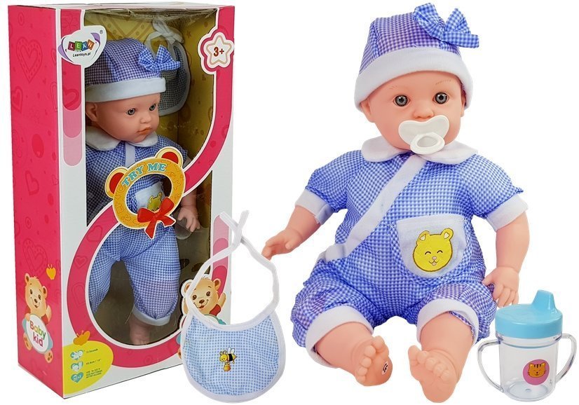 Doll Baby 45 cm Blue Clothing