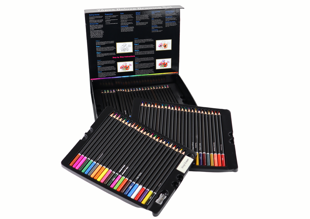 Drawing Set, Crayons in a Box, 74 pcs. XXL