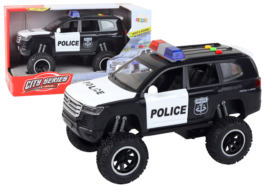 Driving Offroad Raptor Police Black Opening Door Sound Light