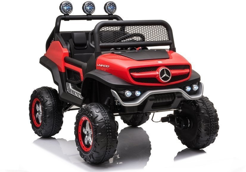 Electric Ride On Mercedes Unimog S Painted Red