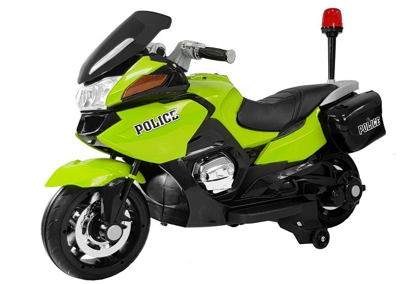 Electric Ride-On Police Motorbike HZB118 Green