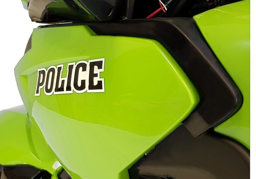 Electric Ride-On Police Motorbike HZB118 Green