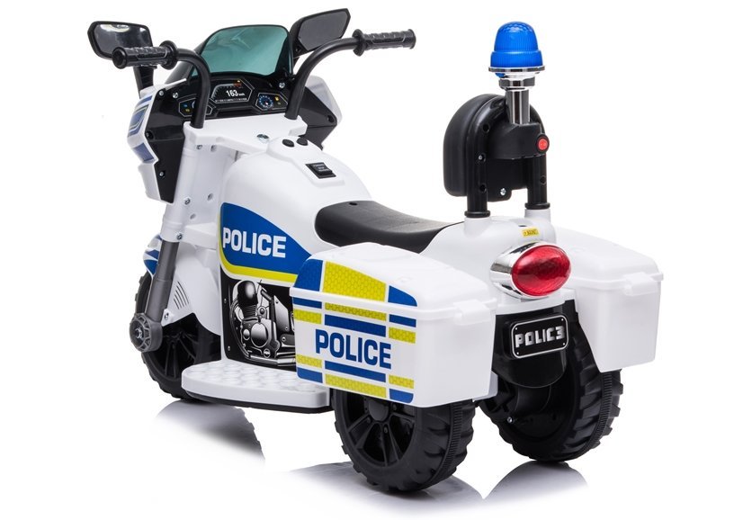 Electric Ride-On Police Motorbike TR1912 White