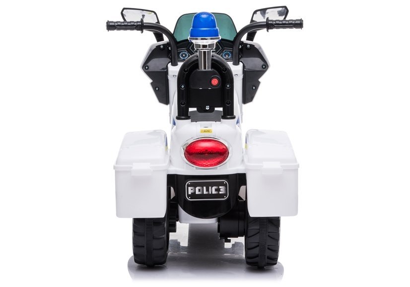 Electric Ride-On Police Motorbike TR1912 White