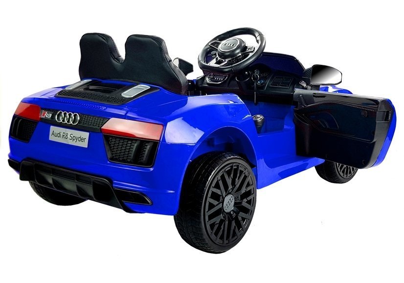 Elektriskā sporta automašīna bērniem Audi R8 Spyder Blue