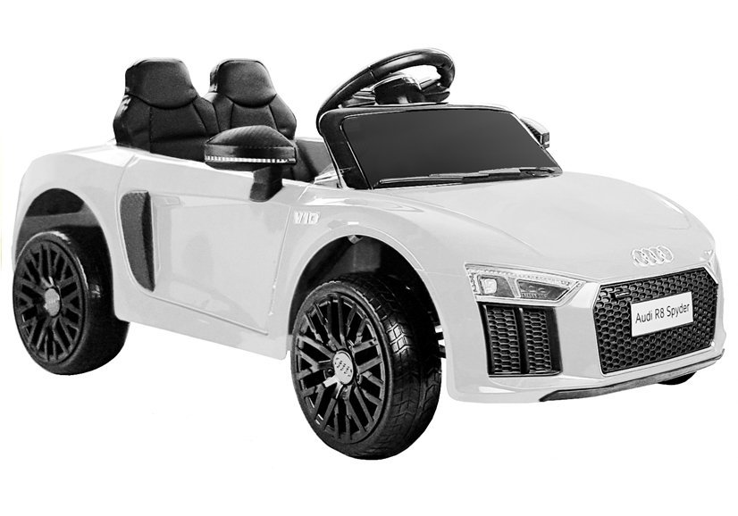 Elektriskā sporta automašīna bērniem Audi R8 Spyder White