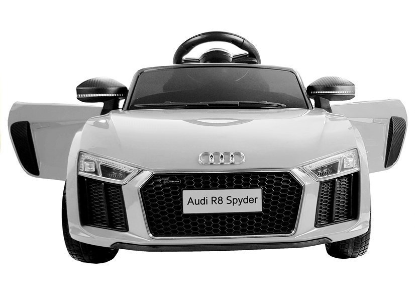 Elektriskā sporta automašīna bērniem Audi R8 Spyder White