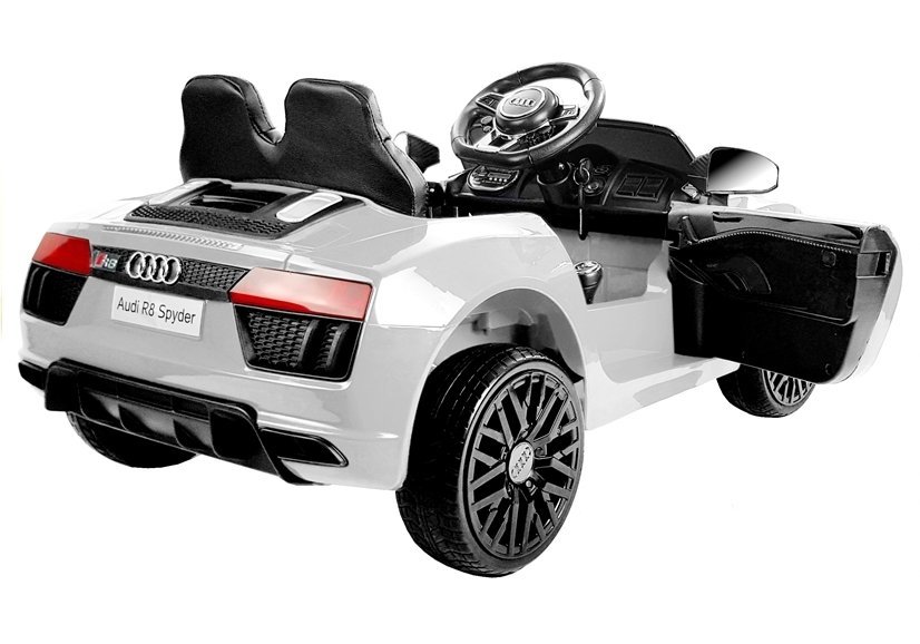 Elektriskā sporta automašīna bērniem Audi R8 Spyder White