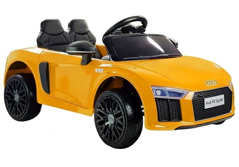 Электрический спортивный автомобиль для детей Audi R8 Spyder Yellow