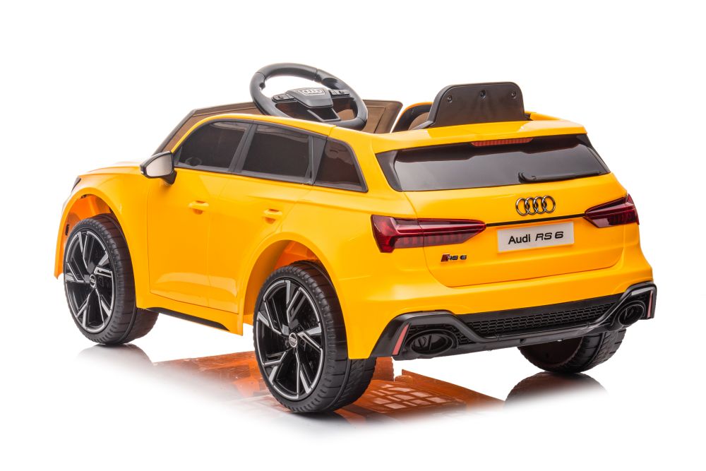 Elektriskā sporta automašīna bērniem Audi RS6 BRD-2118 Yellow