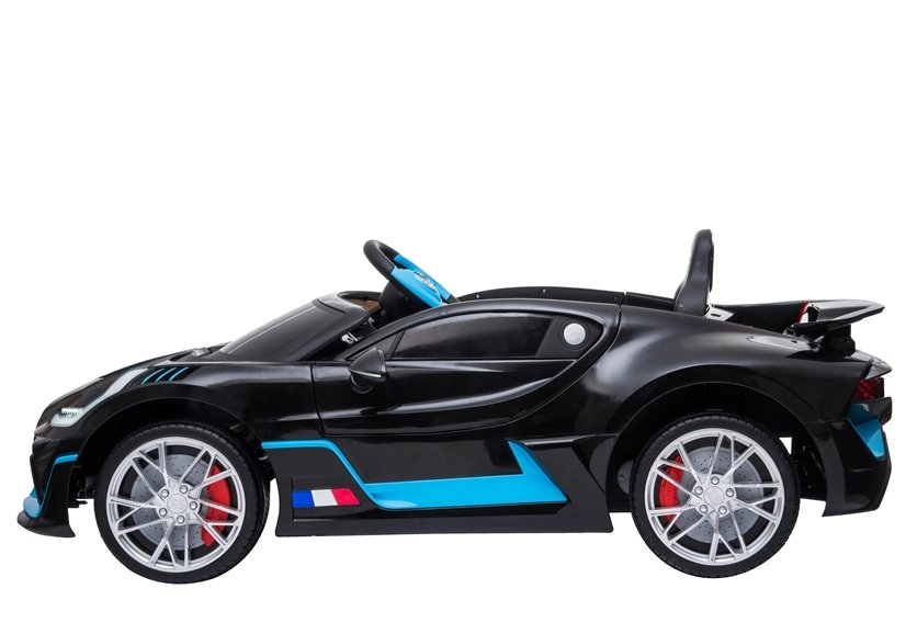 Elektriskā sporta automašīna bērniem Bugatti Divo Black Painted