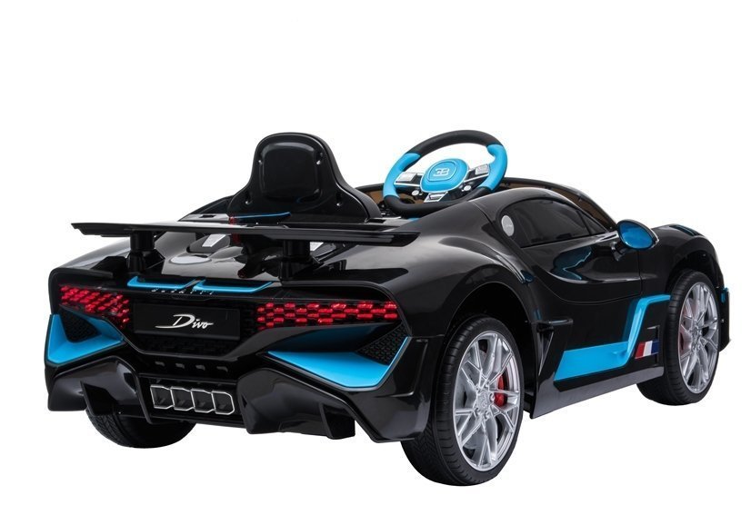 Elektriskā sporta automašīna bērniem Bugatti Divo Black Painted