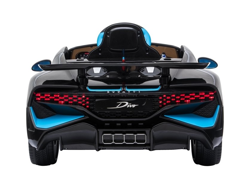 Elektriskā sporta automašīna bērniem Bugatti Divo Black Painted