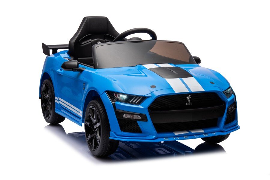 Elektriskā sporta automašīna bērniem Ford Mustang GT500 Shelby Blue