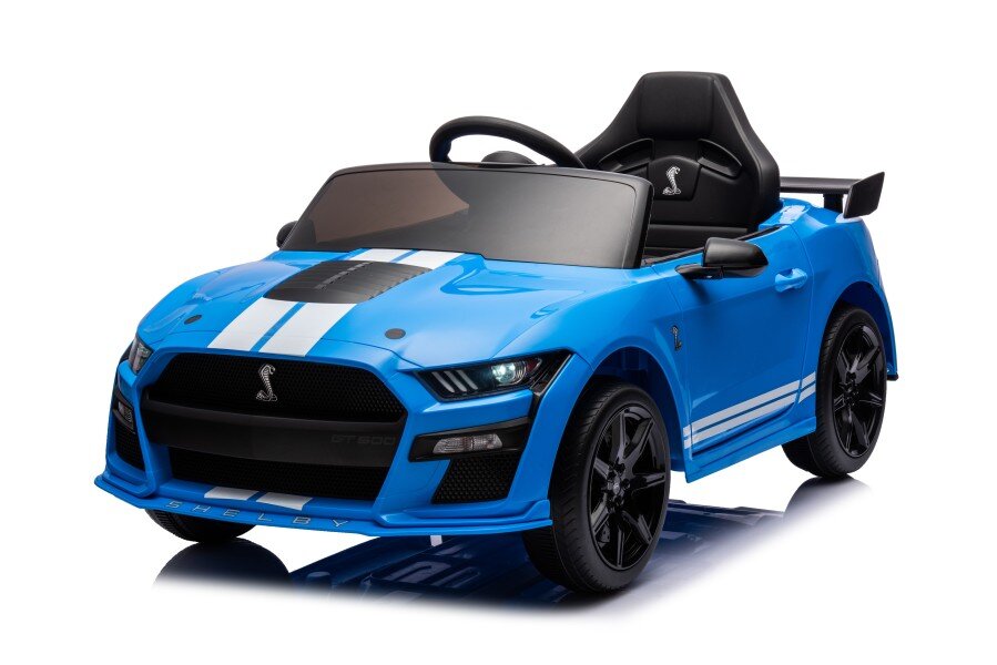 Elektriskā sporta automašīna bērniem Ford Mustang GT500 Shelby Blue