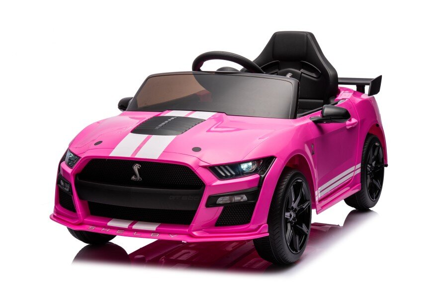 Elektriskā sporta automašīna bērniem Ford Mustang GT500 Shelby Pink