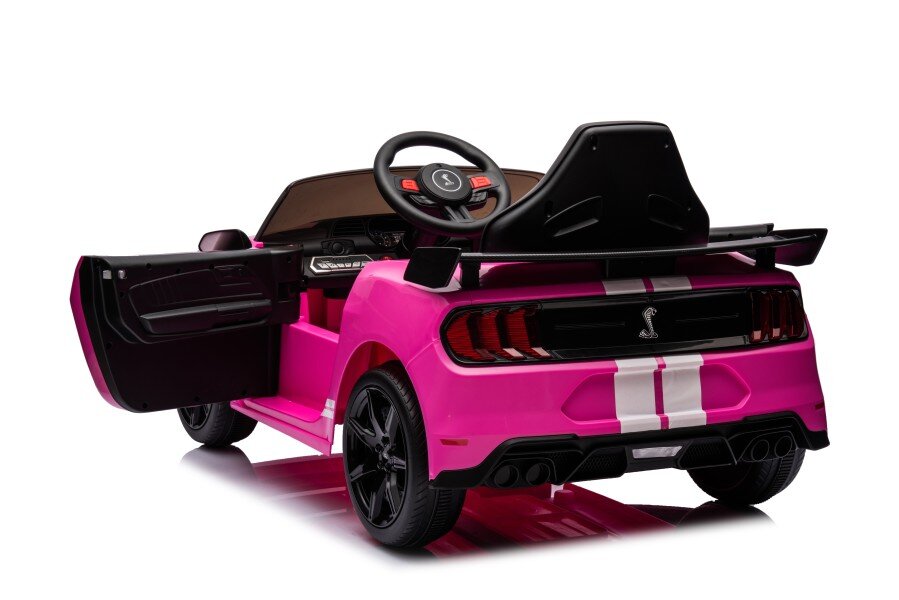 Elektriskā sporta automašīna bērniem Ford Mustang GT500 Shelby Pink