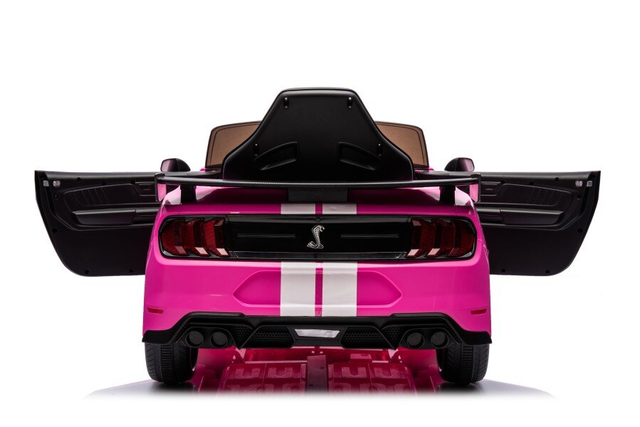 Elektriskā sporta automašīna bērniem Ford Mustang GT500 Shelby Pink