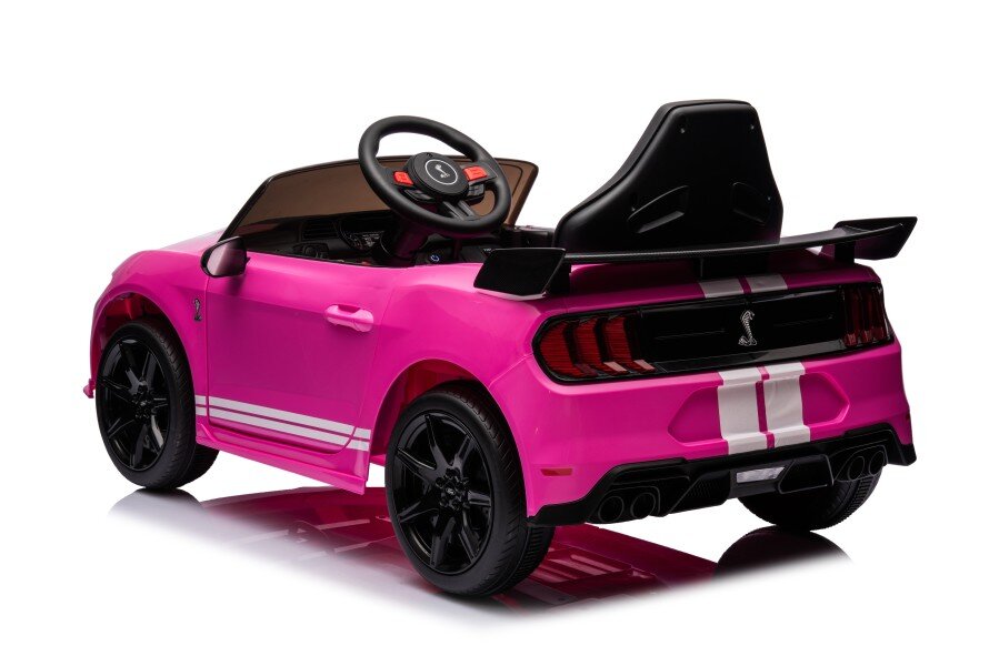 Elektriskā sporta automašīna bērniem Ford Mustang GT500 Shelby Pink