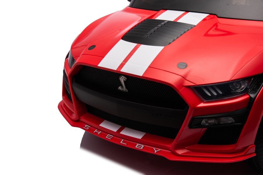 Elektriskā sporta automašīna bērniem Ford Mustang GT500 Shelby Red