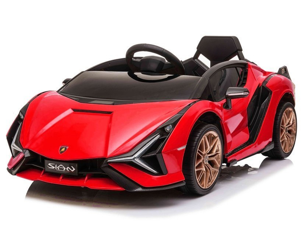 Elektriskā sporta automašīna bērniem Lamborghini Sian Red