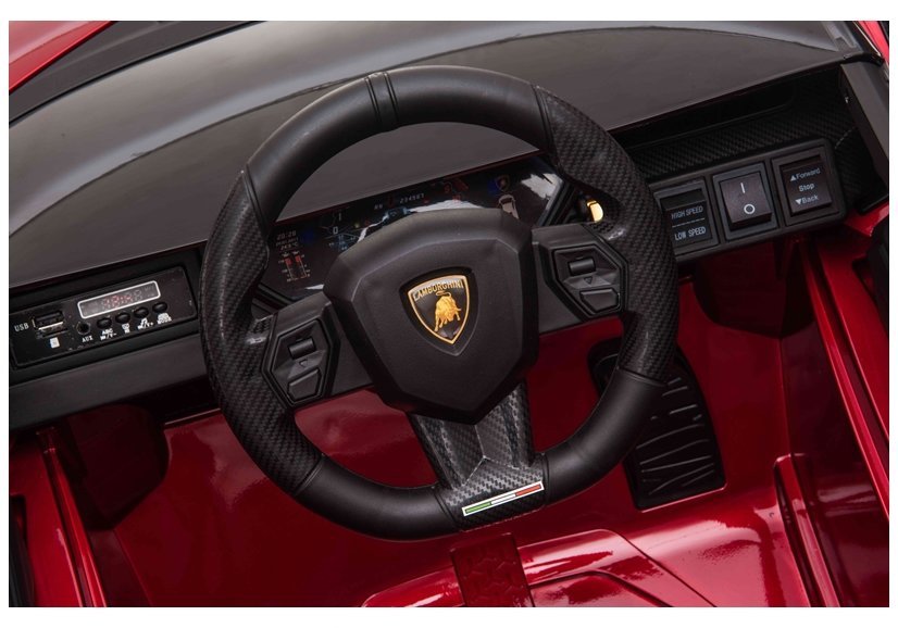 Elektriskā sporta automašīna bērniem Lamborghini Sian Red