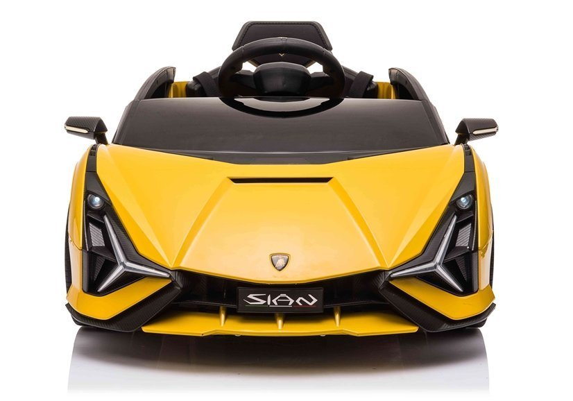 Elektriskā sporta automašīna bērniem Lamborghini Sian Yellow