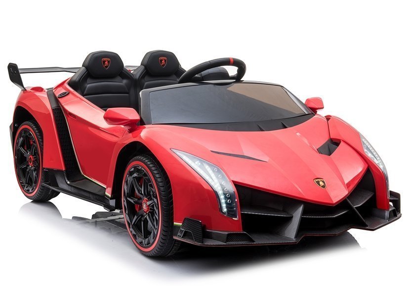 Elektriskā sporta automašīna bērniem Lamborghini Veneno Red