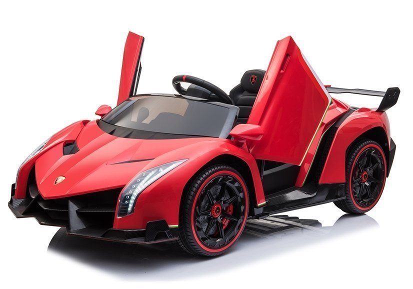 Elektriskā sporta automašīna bērniem Lamborghini Veneno Red