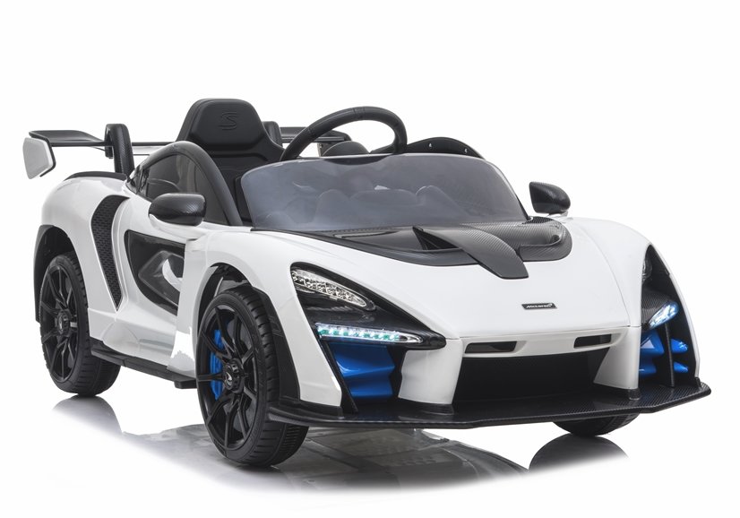 Elektriskā sporta automašīna bērniem McLaren Senna White