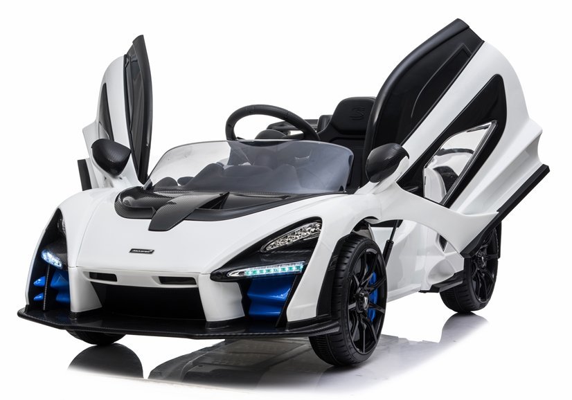 Elektriskā sporta automašīna bērniem McLaren Senna White