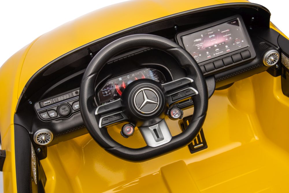 Электрический спортивный автомобиль для детей Mercedes AMG SL63 Yellow