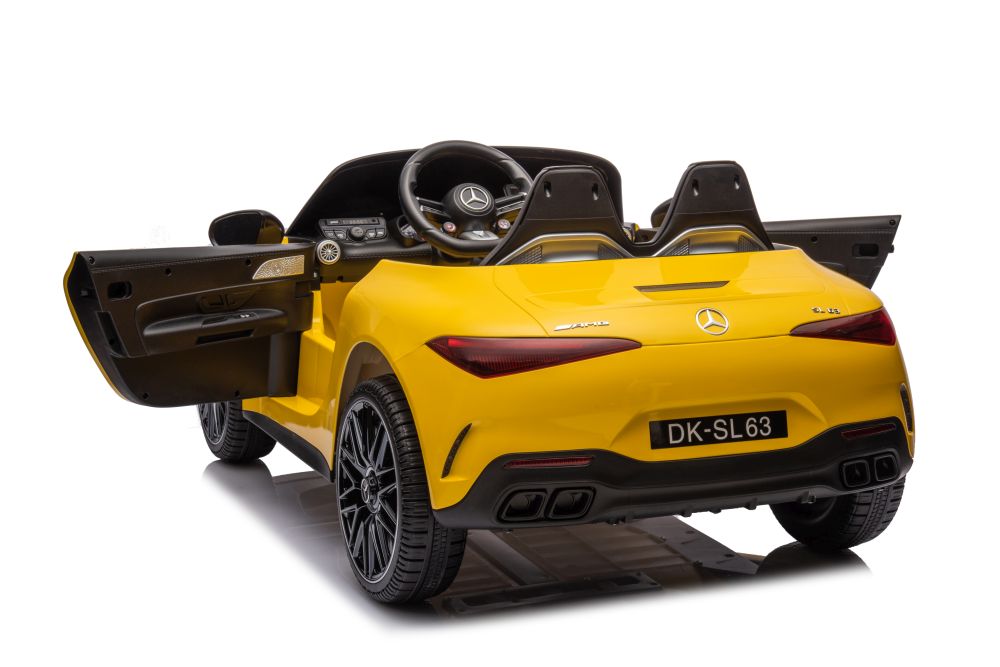 Электрический спортивный автомобиль для детей Mercedes AMG SL63 Yellow