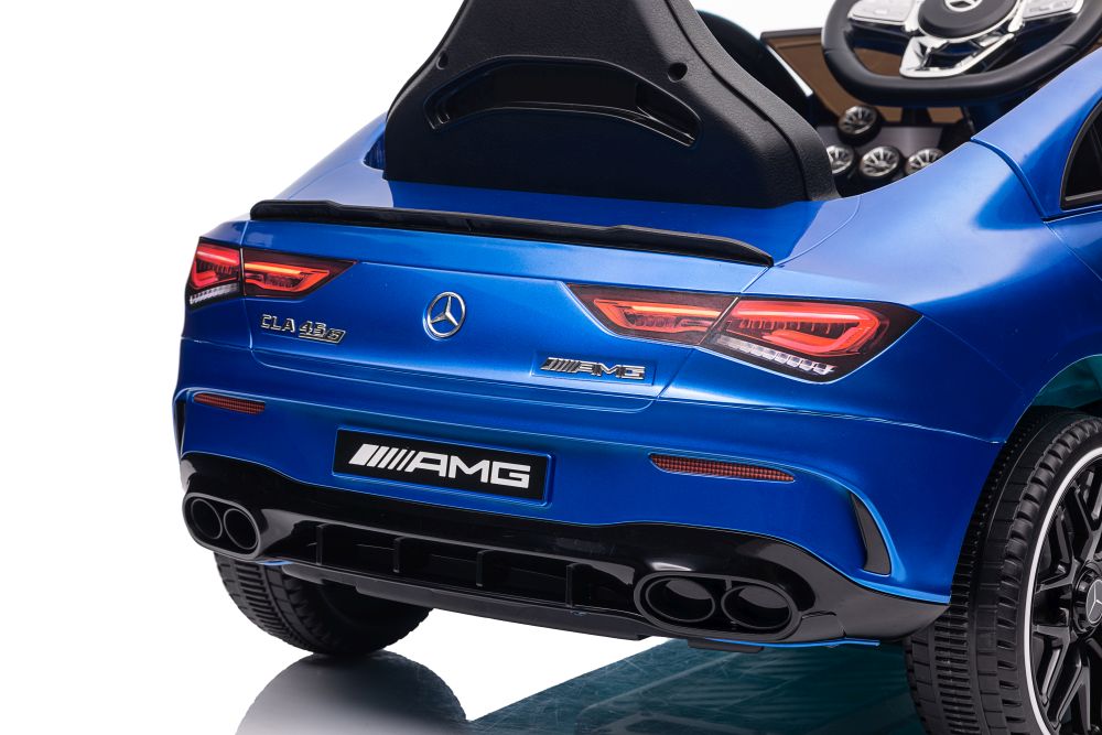 Elektriskā sporta automašīna bērniem Mercedes CLA 45s AMG Blue Painted