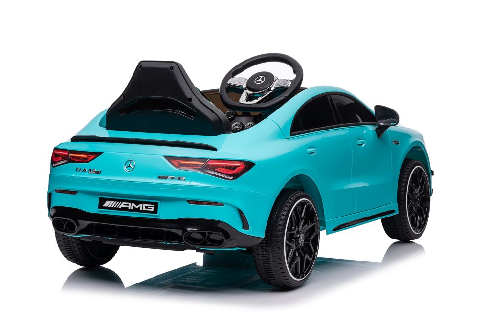 Elektriskā sporta automašīna bērniem Mercedes CLA 45s AMG Turquoise