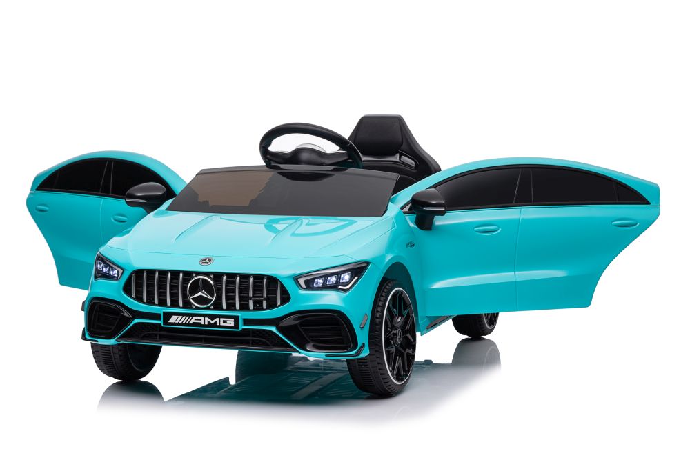 Elektriskā sporta automašīna bērniem Mercedes CLA 45s AMG Turquoise