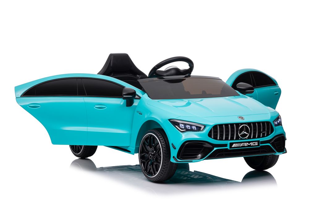 Elektriskā sporta automašīna bērniem Mercedes CLA 45s AMG Turquoise