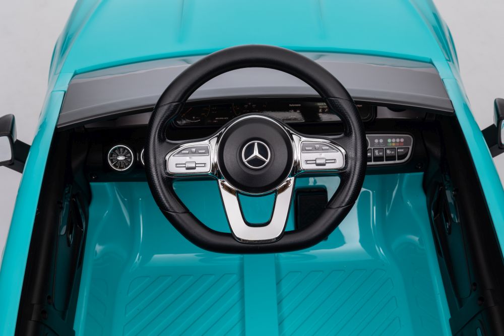 Elektriskā sporta automašīna bērniem Mercedes CLA 45s AMG Turquoise